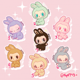 2in Labubu Have a Seat Charms