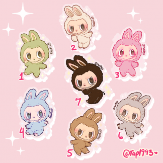2in Labubu Exciting Macaron Charms