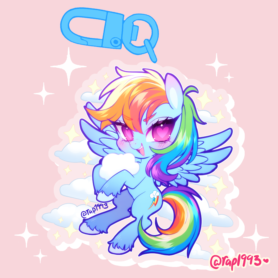 2.5in Rainbow Dash Charm