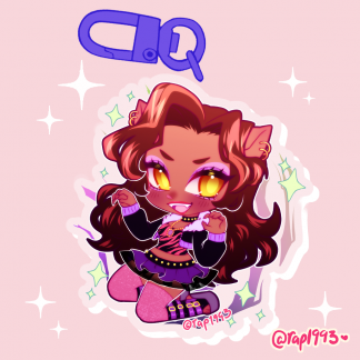 2.5in Clawdeen Charm