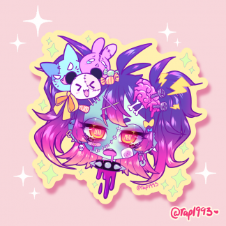 Zombie Head Sticker