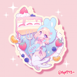 Cakey Bunny Sticker