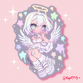 Holo Angel Sticker